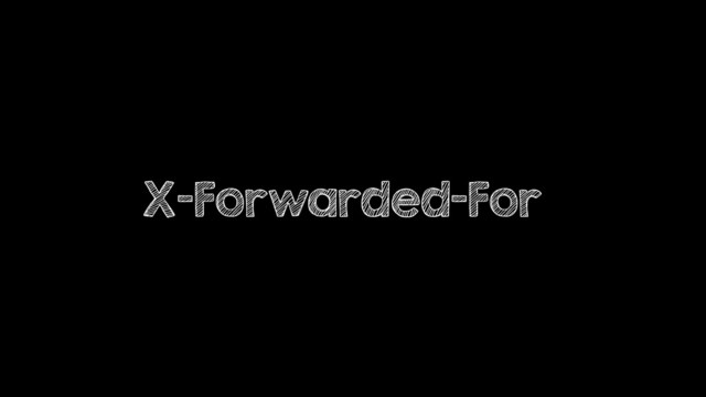X-Forwarded-For
