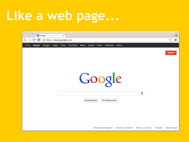 Like a web page...

