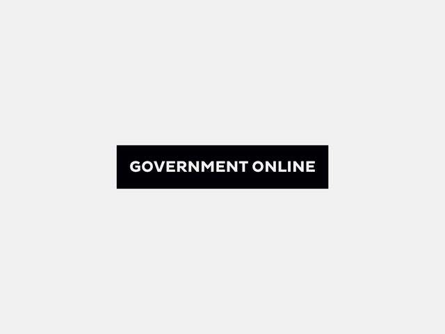 GOVERNMENT ONLINE
