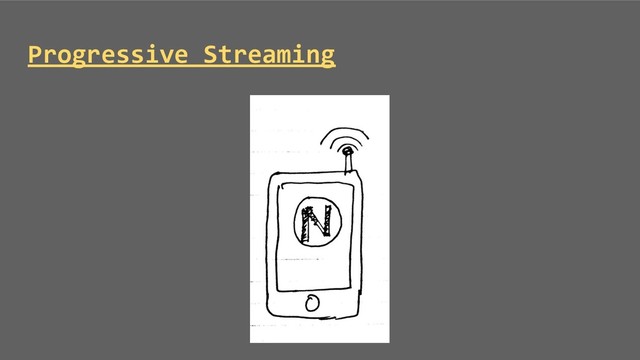 Progressive Streaming
