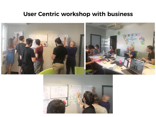 User Centric workshop with business
