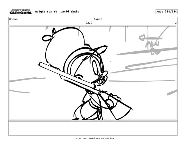 Scene
0220
Panel
2
Weight For It David Shair Page 324/684
© Warner Brothers Animation
