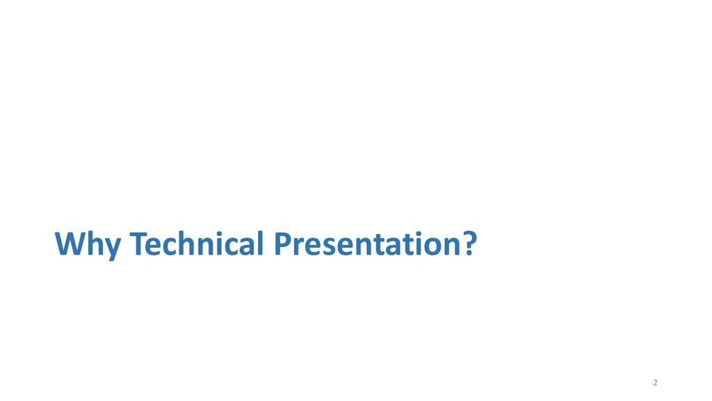 how to give a technical presentation