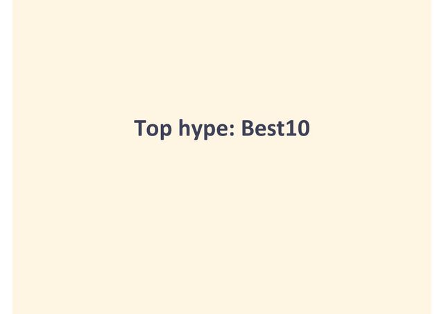 Top hype: Best10
