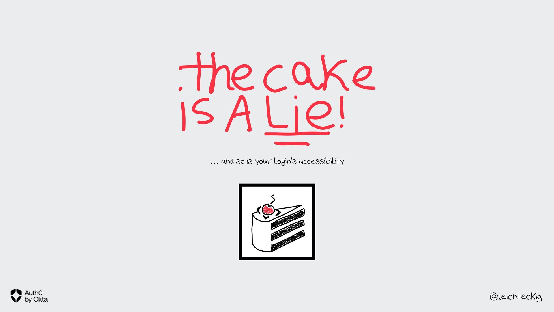 Workshop: The Cake is a Lie! - Speaker Deck