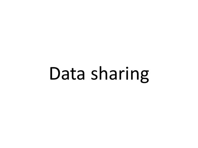 Data sharing
