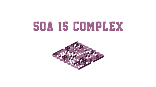 SOA is complex
