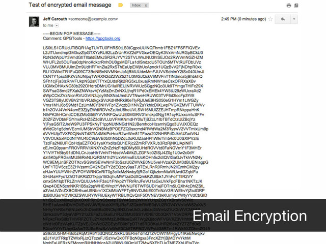 Email Encryption
