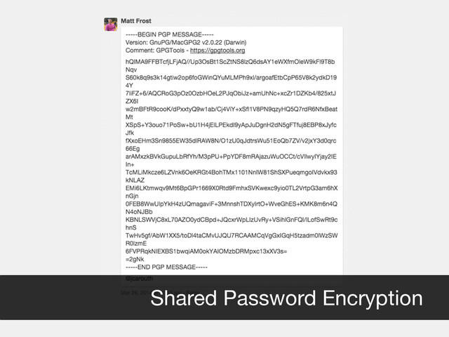 Shared Password Encryption
