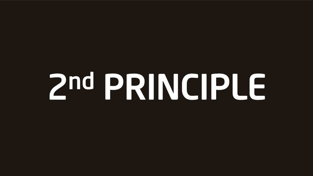 2nd PRINCIPLE
