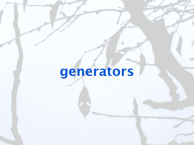 generators
