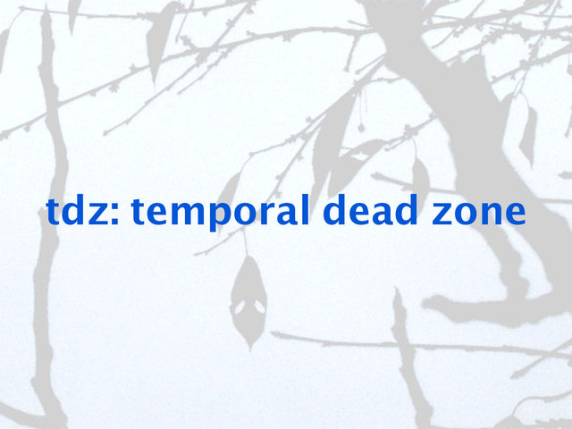 tdz: temporal dead zone
