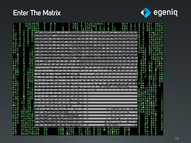 Enter The Matrix
18
