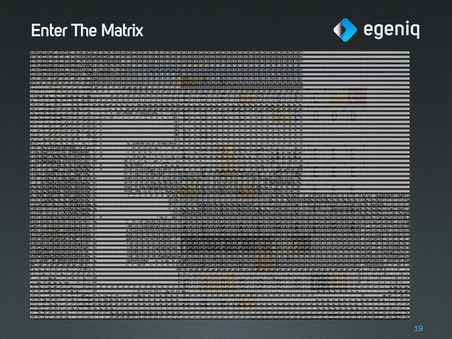 Enter The Matrix
19
