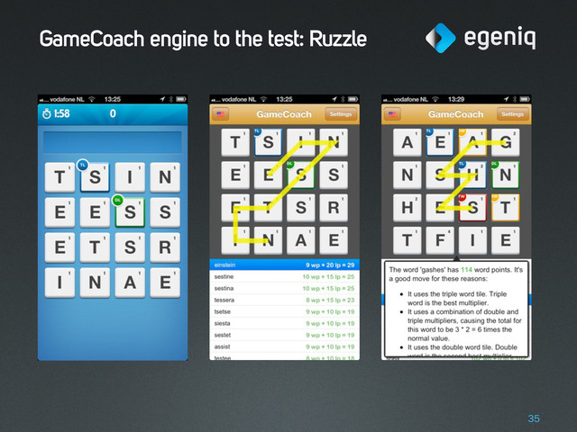 GameCoach engine to the test: Ruzzle
35
