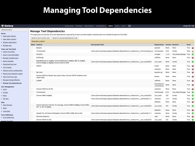Managing Tool Dependencies
