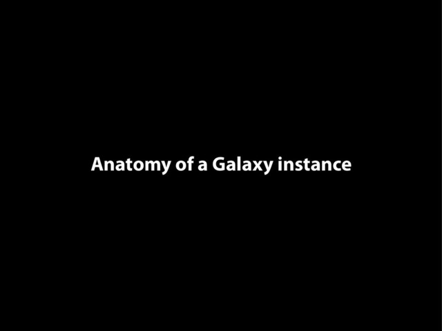Anatomy of a Galaxy instance
