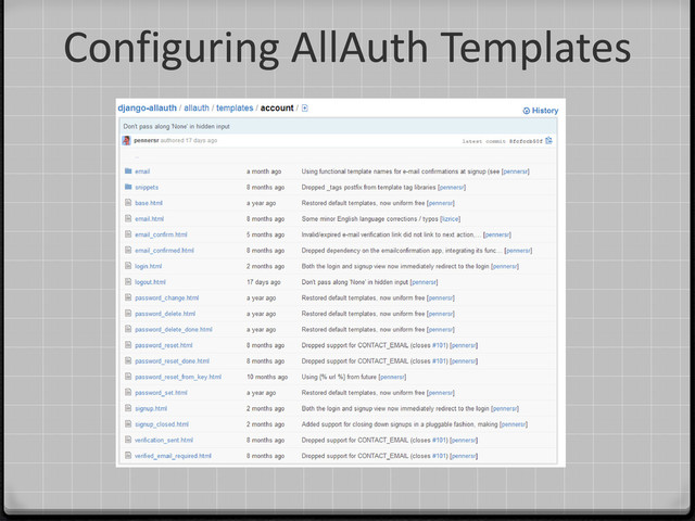 Configuring AllAuth Templates
