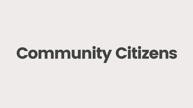 Community Citizens
