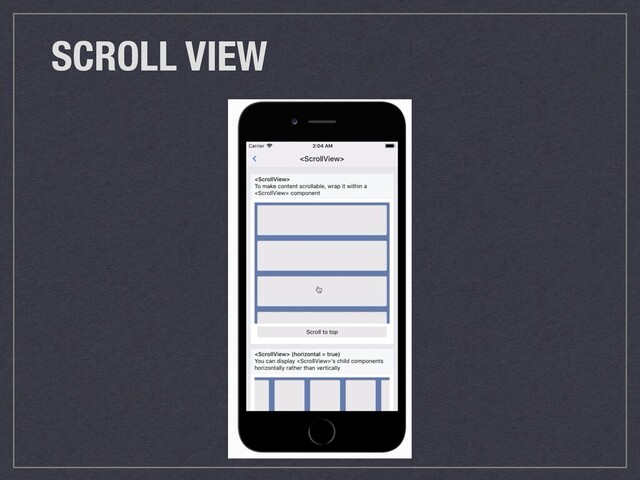SCROLL VIEW
