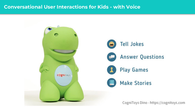 @
Conversational User Interactions for Kids - with Voice
CogniToys Dino - https://cognitoys.com

