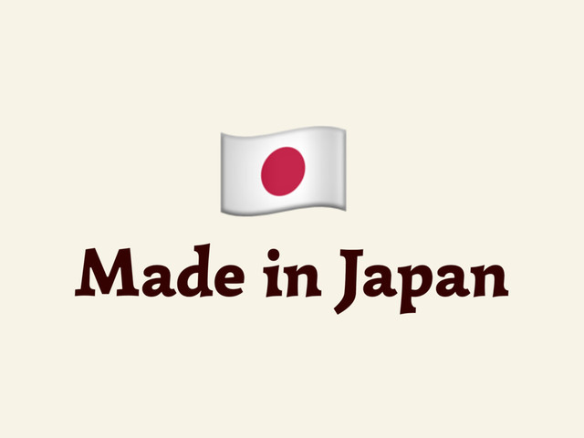 Made in Japan
$
