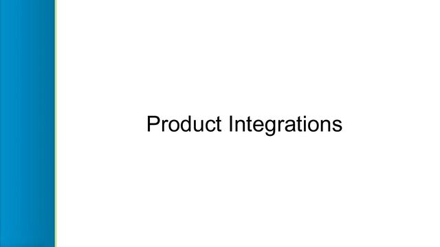 Product Integrations
