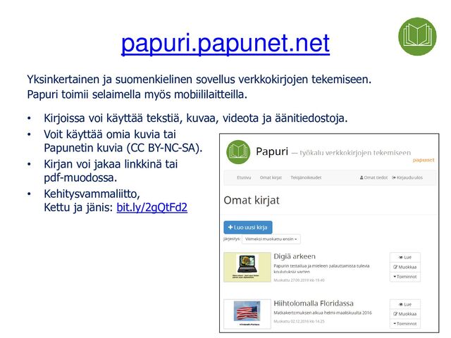 lastenlehtikone.fi
Aikakausmedian maksuton lehtikone on osa varhaiskasvatukseen suunnattua
mediakasvatuskokonaisuutta. Palvelun avulla voi luoda lasten kanssa oman
printtilehden (PDF). Sovellus on erittäin selkeä ja helppo käyttää. Sisällöksi saa
tekstiä ja kuvia.
Bloggaus ja ohjevideo: www.matleenalaakso.fi/2020/10/lasten-lehtikone.html
