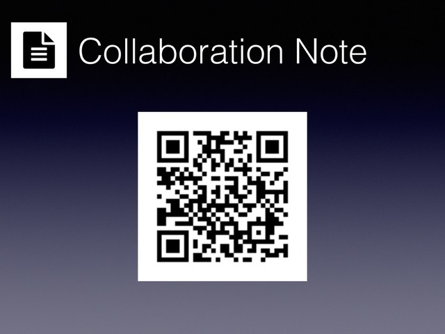 Collaboration Note
