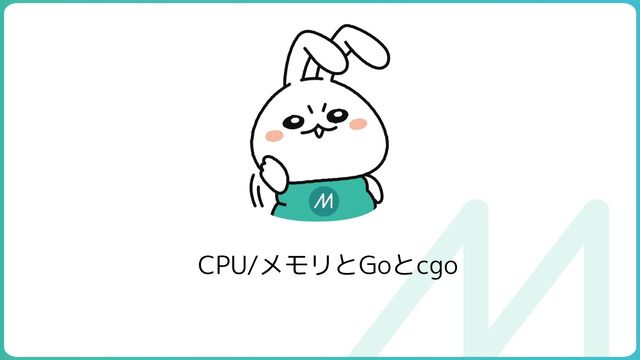 CPU/メモリとGoとcgo
