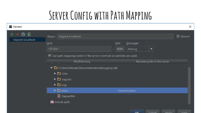 Server Config with Path Mapping
