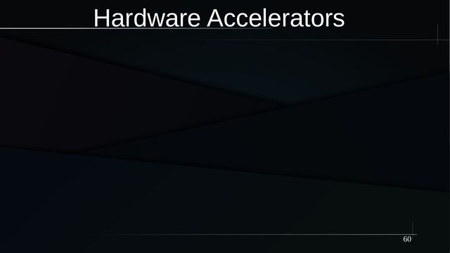 60
Hardware Accelerators
