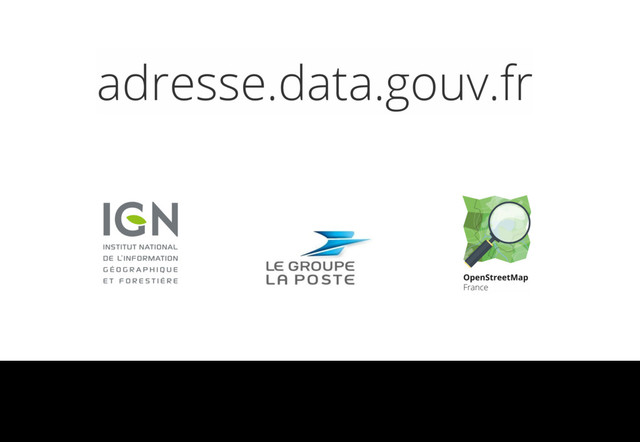 adresse.data.gouv.fr
One dataset,
two licenses
This situation persisted because different databases existed, with different update frequencies and data sources. We were able to bring the two major providers, the National
Geographical Institute and the Post Office, to merge their databases. Not only that, but we also managed to merge it with OpenStreetMap and open it publicly.
In this speciﬁc case, one has to build empathy with the different actors. For example, the national geographical institute had had its budget harshly cut years ago, being told its
data had value and it had to learn to sell it. After years of adaptation, once it ﬁnally has learned to do that, it is being told all of the data should be opened. Obviously people
inside have a hard time changing their mind once again!
This explains why such coproductions between state actors and civil society are unusual.
