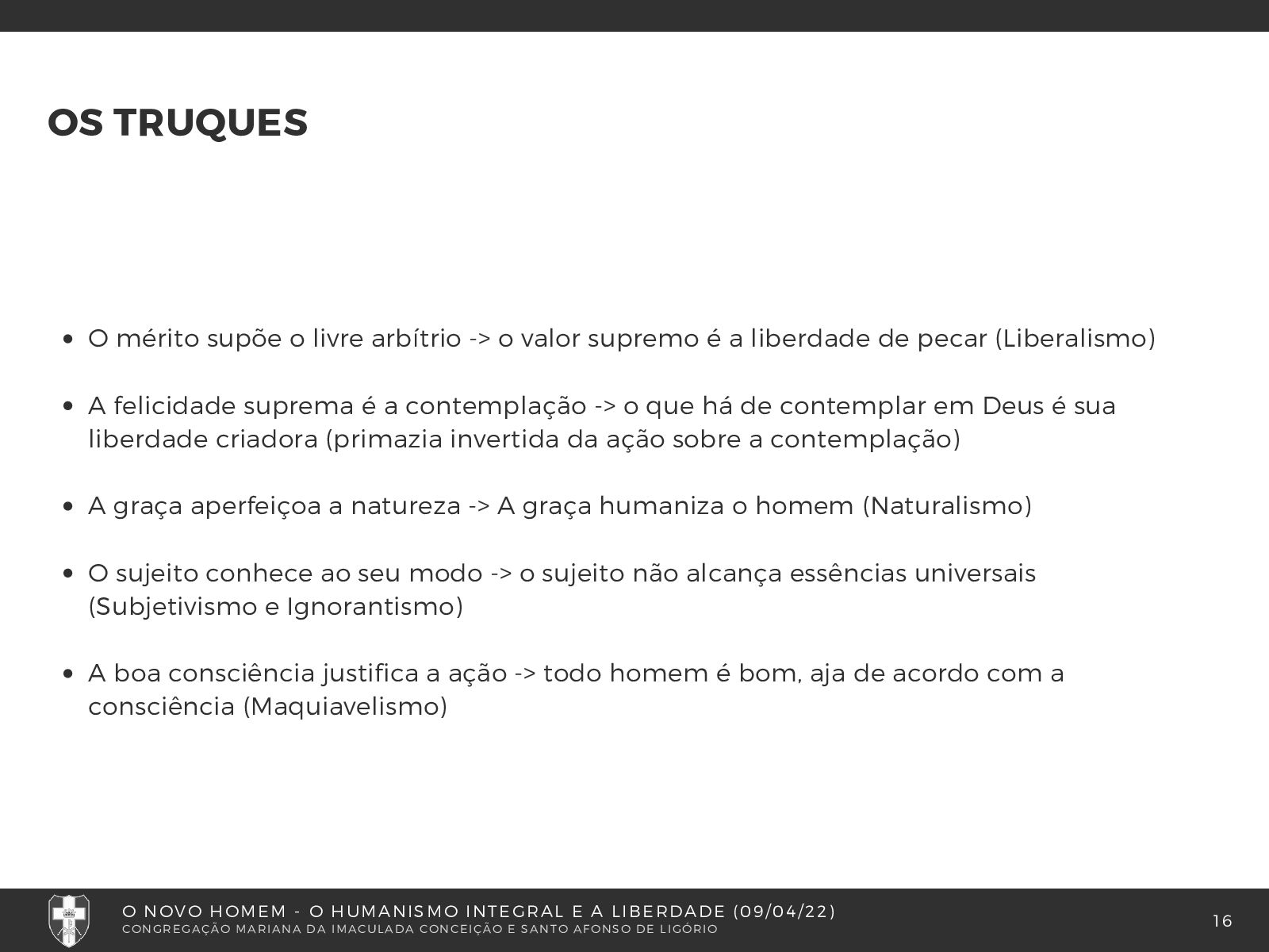 O Novo Homem - Humanismo Integral e a Liberdade - Speaker Deck