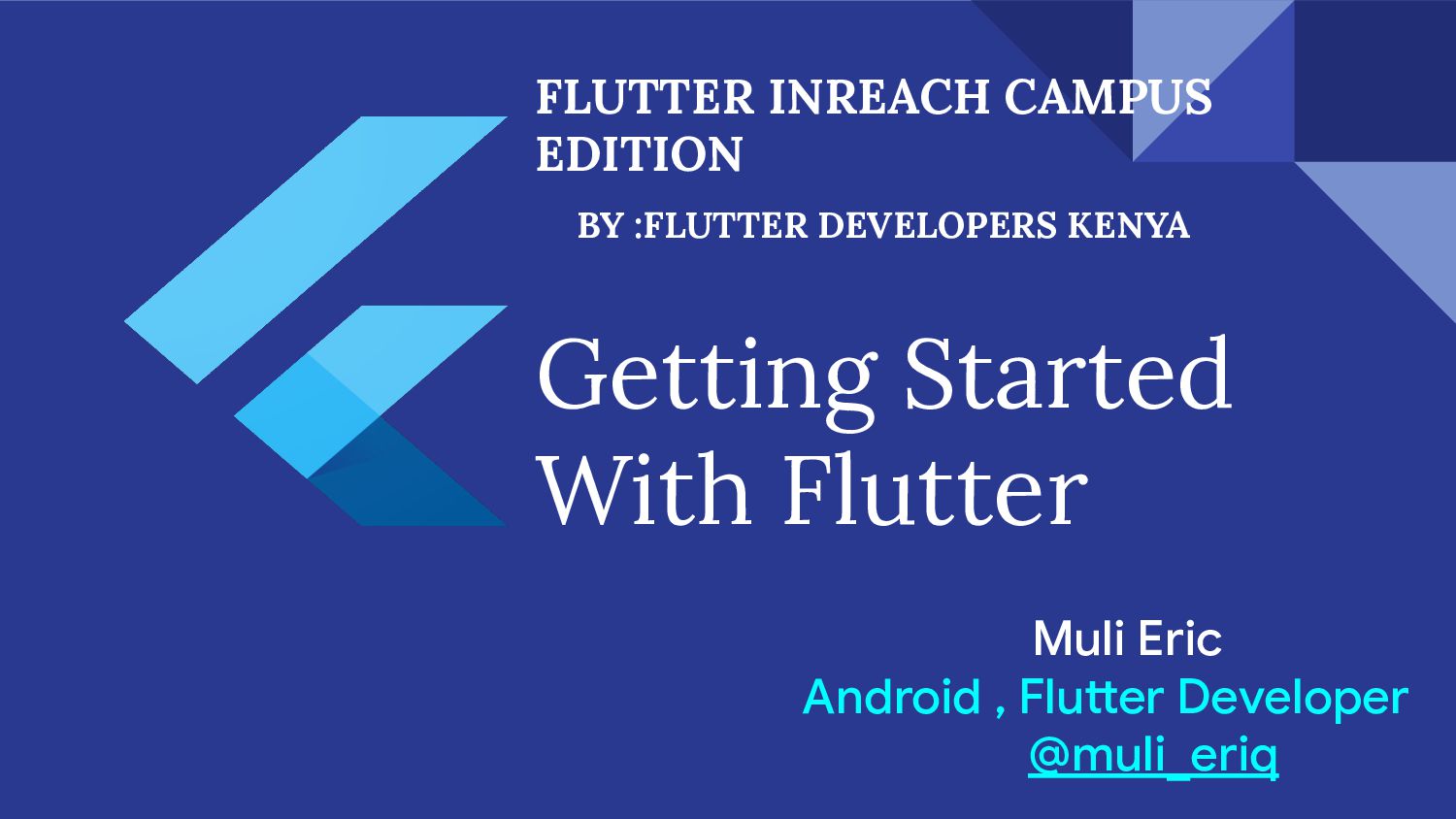 Getting Started With Flutter - Speaker Deck