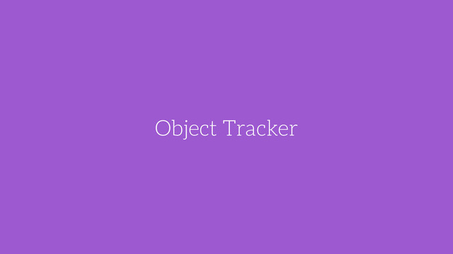 Object Tracker
