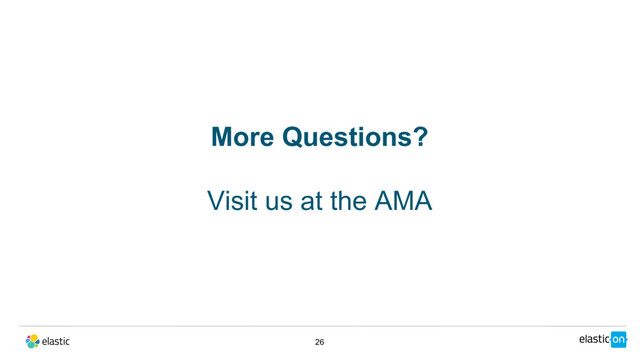26
More Questions?
Visit us at the AMA
