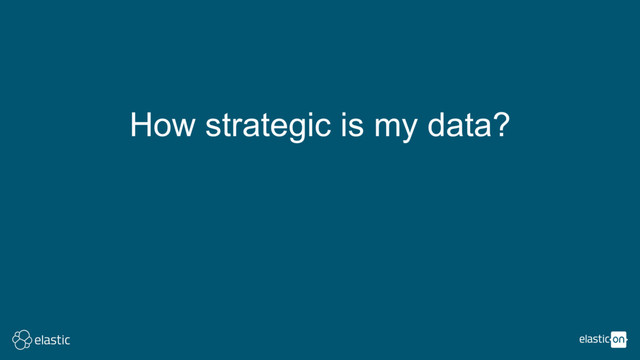 How strategic is my data?
