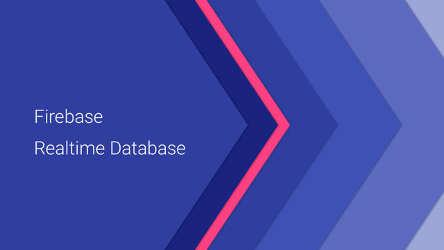 Firebase
Realtime Database
