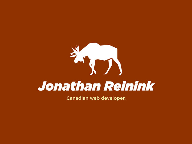 Jonathan Reinink
Canadian web developer.
