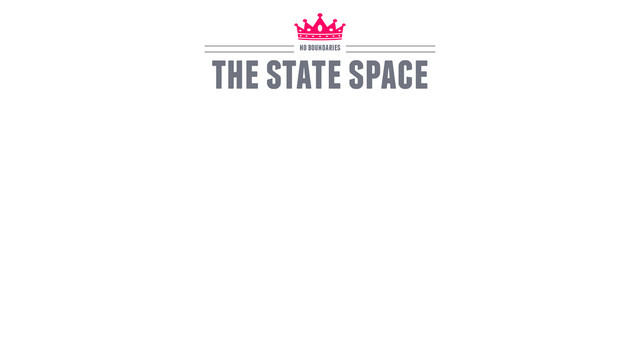 the state space
no boundaries
