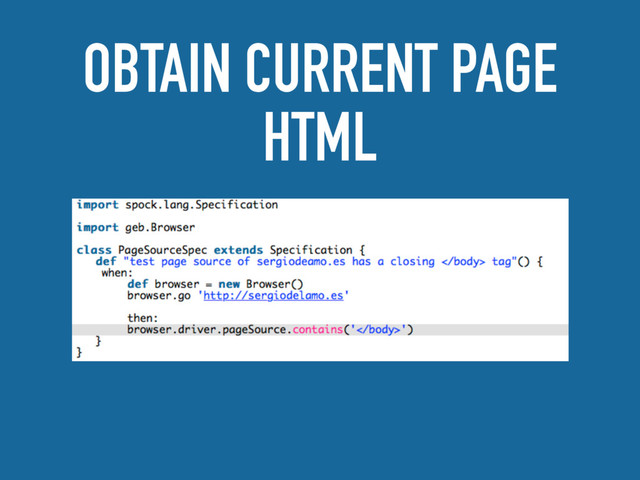 OBTAIN CURRENT PAGE
HTML
