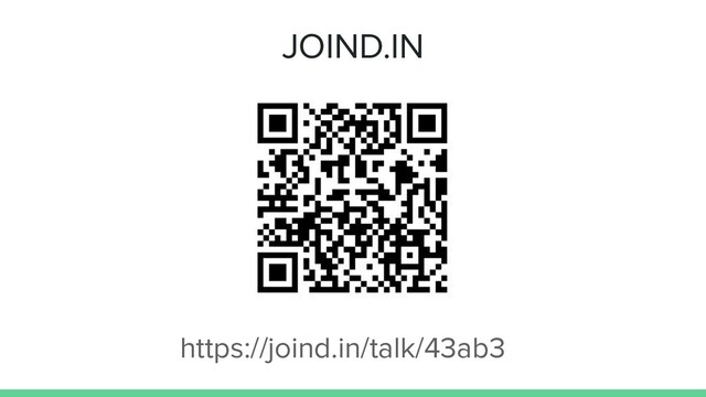 JOIND.IN
https://joind.in/talk/43ab3
