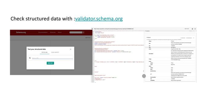 Check structured data with :validator.schema.org
