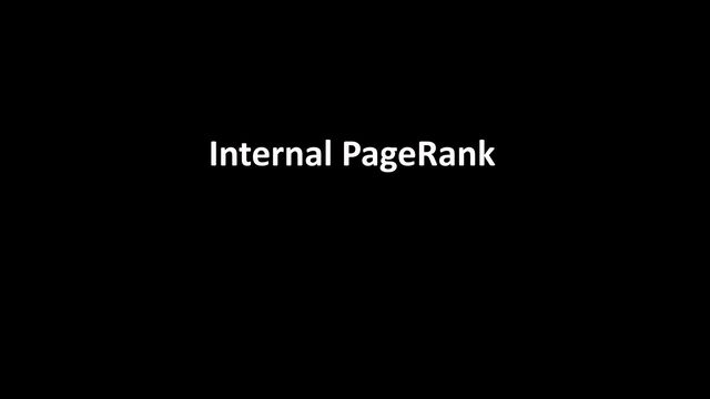 Internal PageRank
