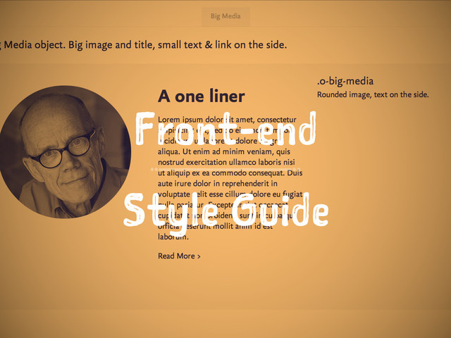 Front-end
Style Guide

