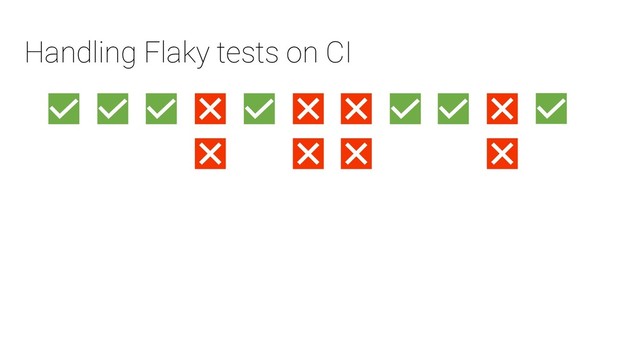 Handling Flaky tests on CI
