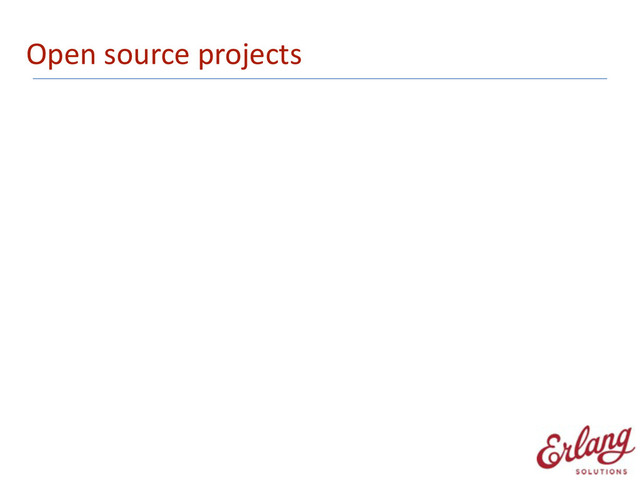 Open	  source	  projects
