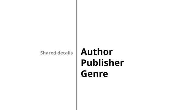 Author
Publisher
Genre
Shared details
