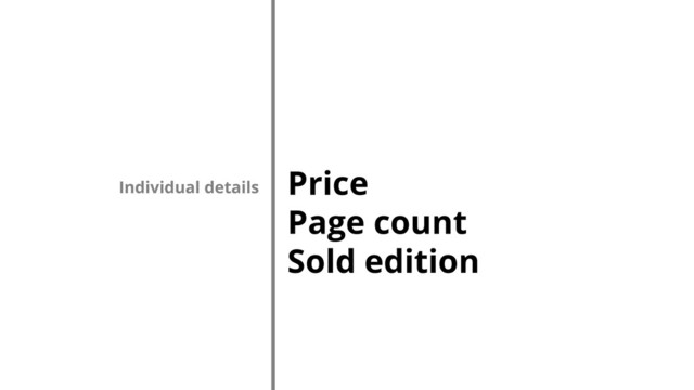 Price
Page count
Sold edition
Individual details
